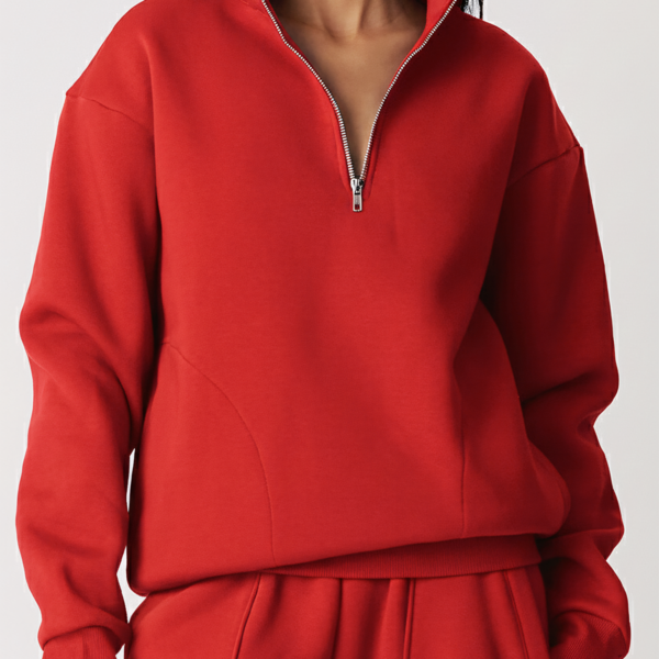 Women’s Red Co-Ord Set | Premium Cotton Fleece Comfort